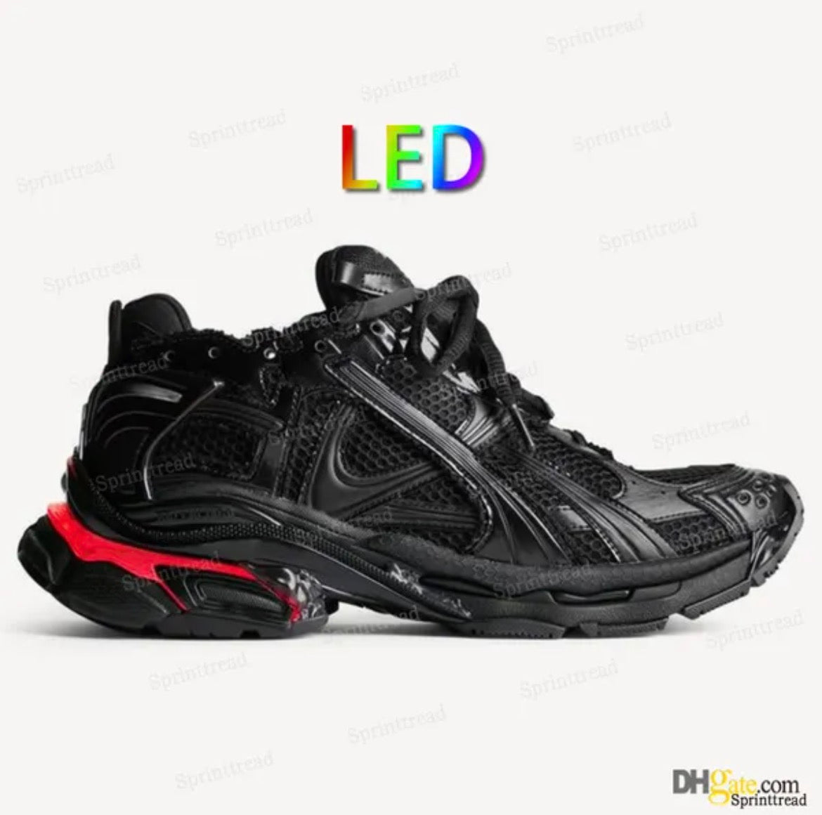 Balenciaga Black Runner LED