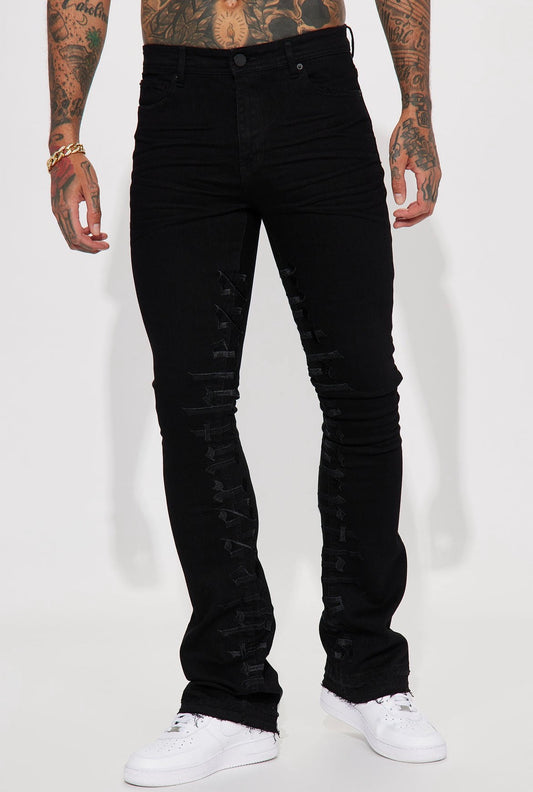 Black Flare Jeans