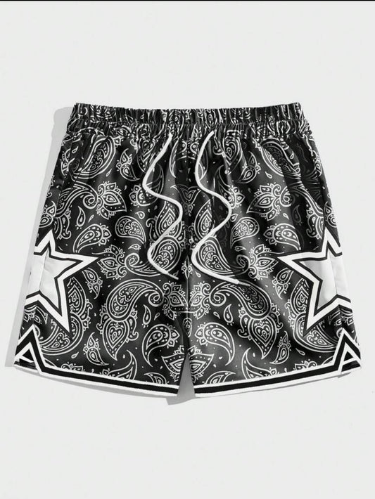 Black Paisley Short