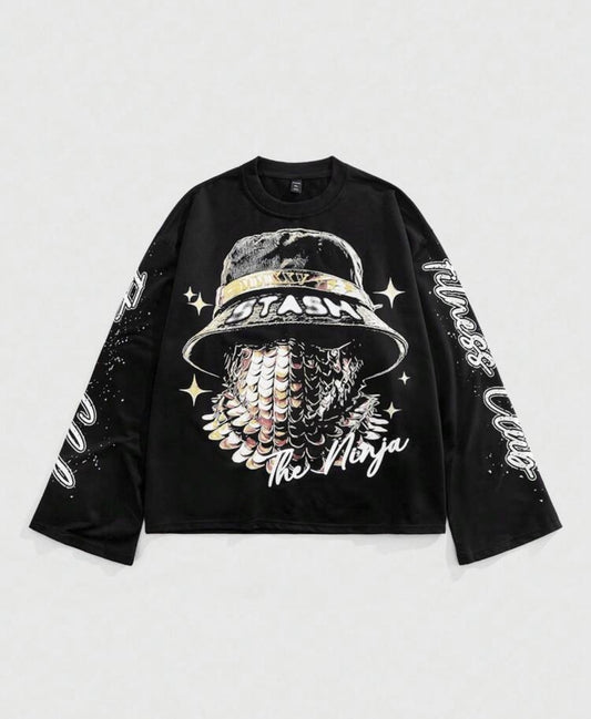 Stash Black Longsleeves T-Shirt