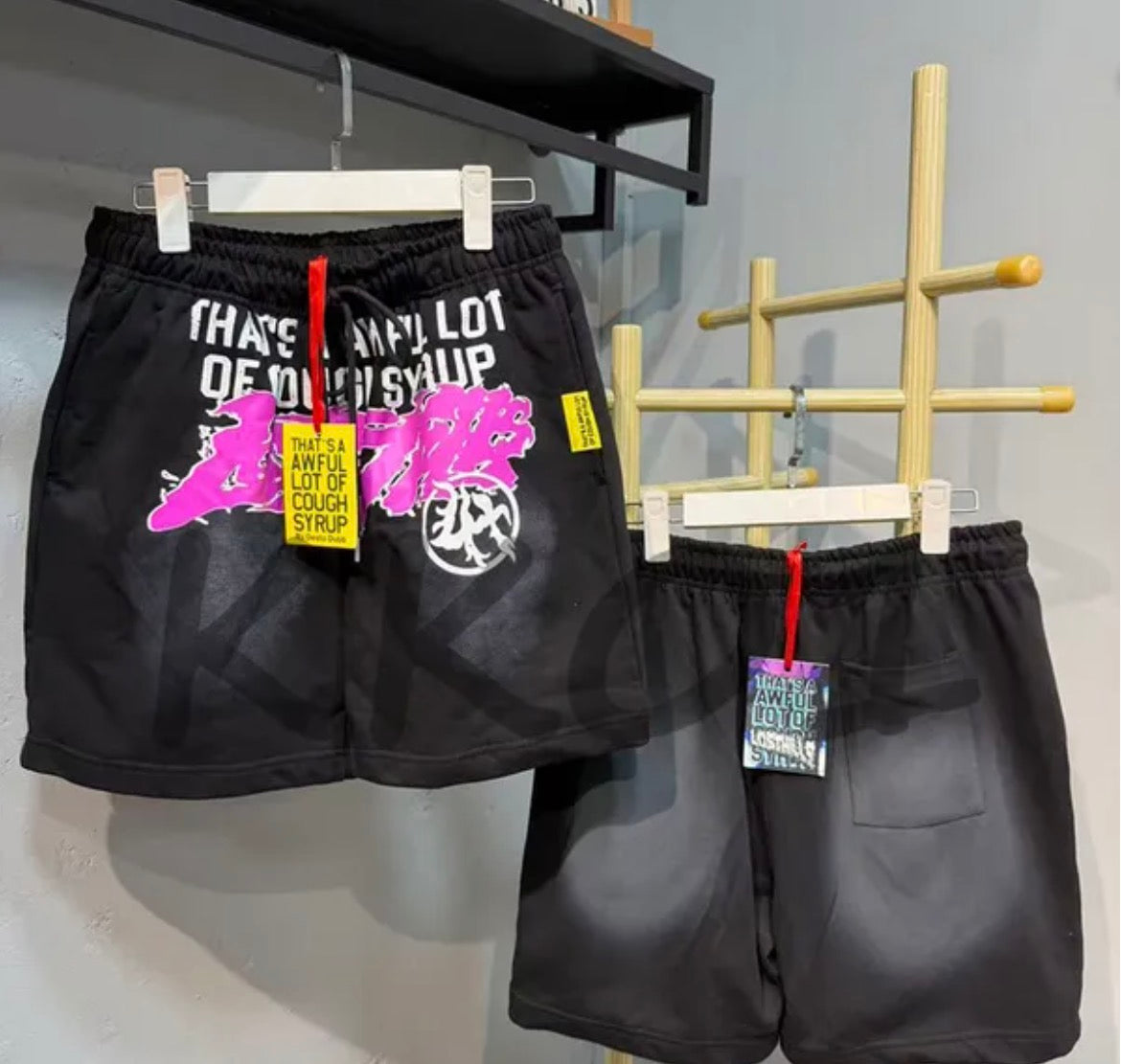 Cough Syrup Pink Shorts