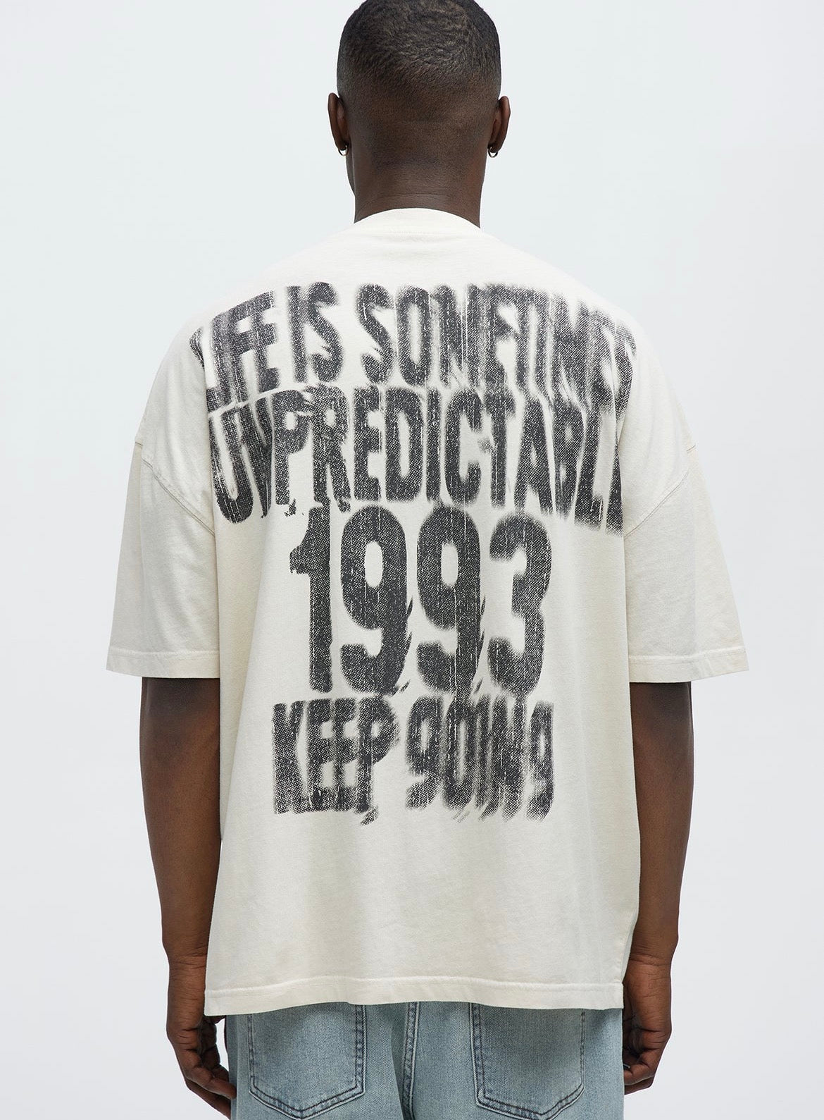 Unpredictable White T-Shirt