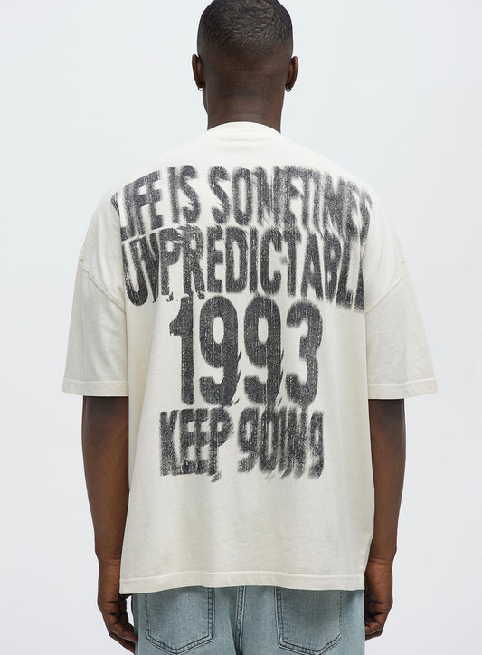 Unpredictable White T-Shirt