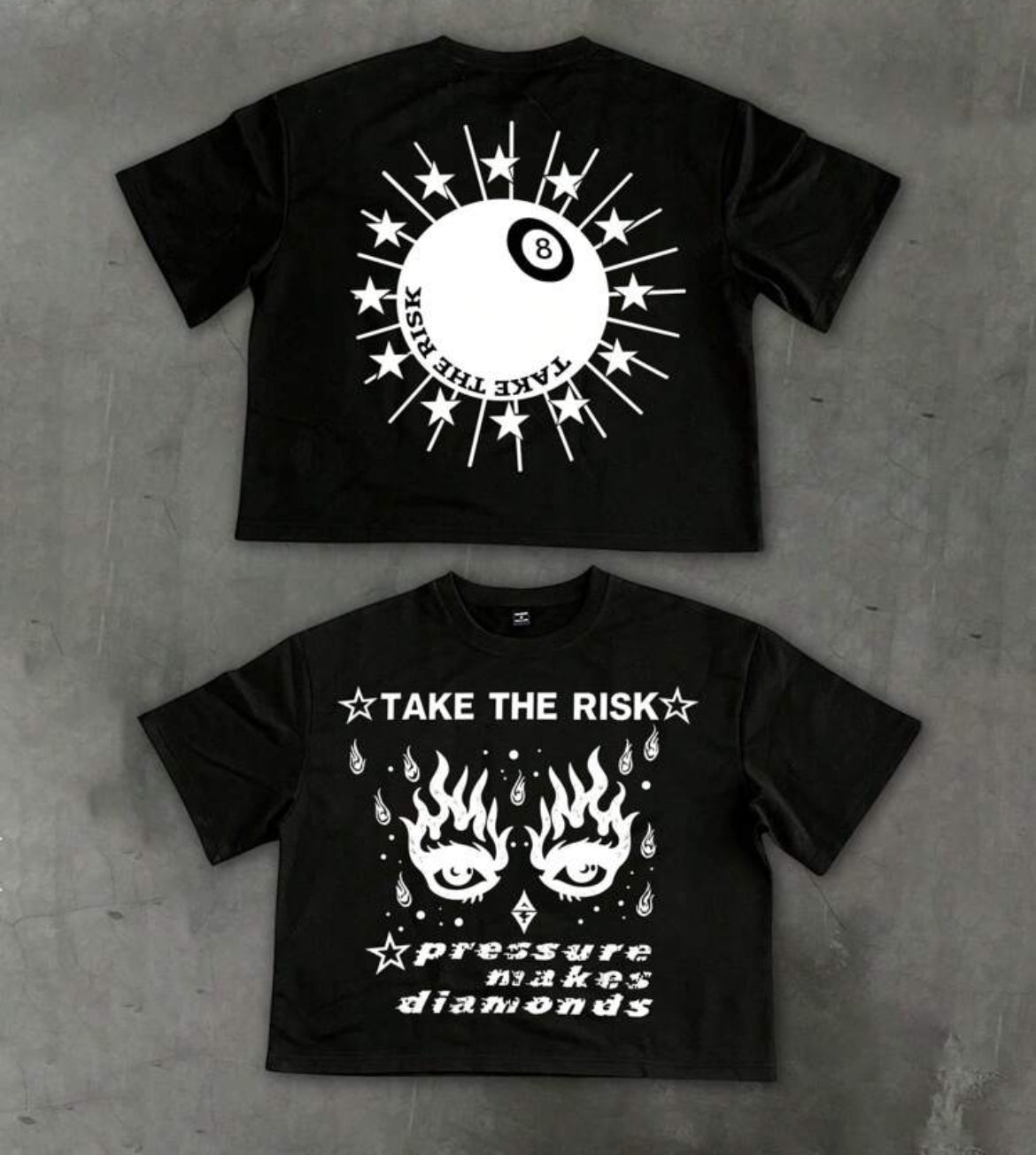 Take the risk black T-shirt