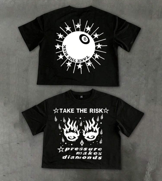 Take the risk black T-shirt