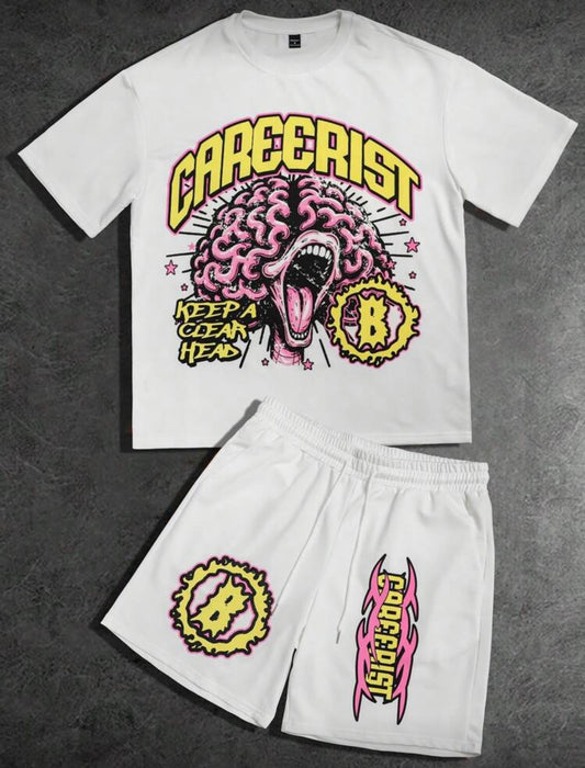 Brain White Two Piece