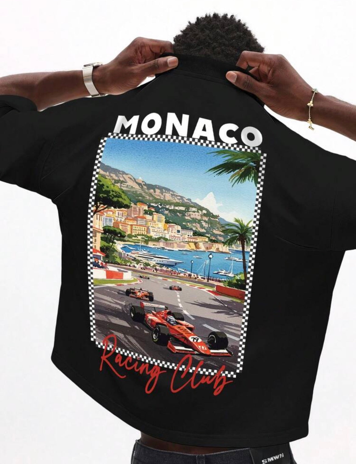 Monaco Black Racing T-Shirt