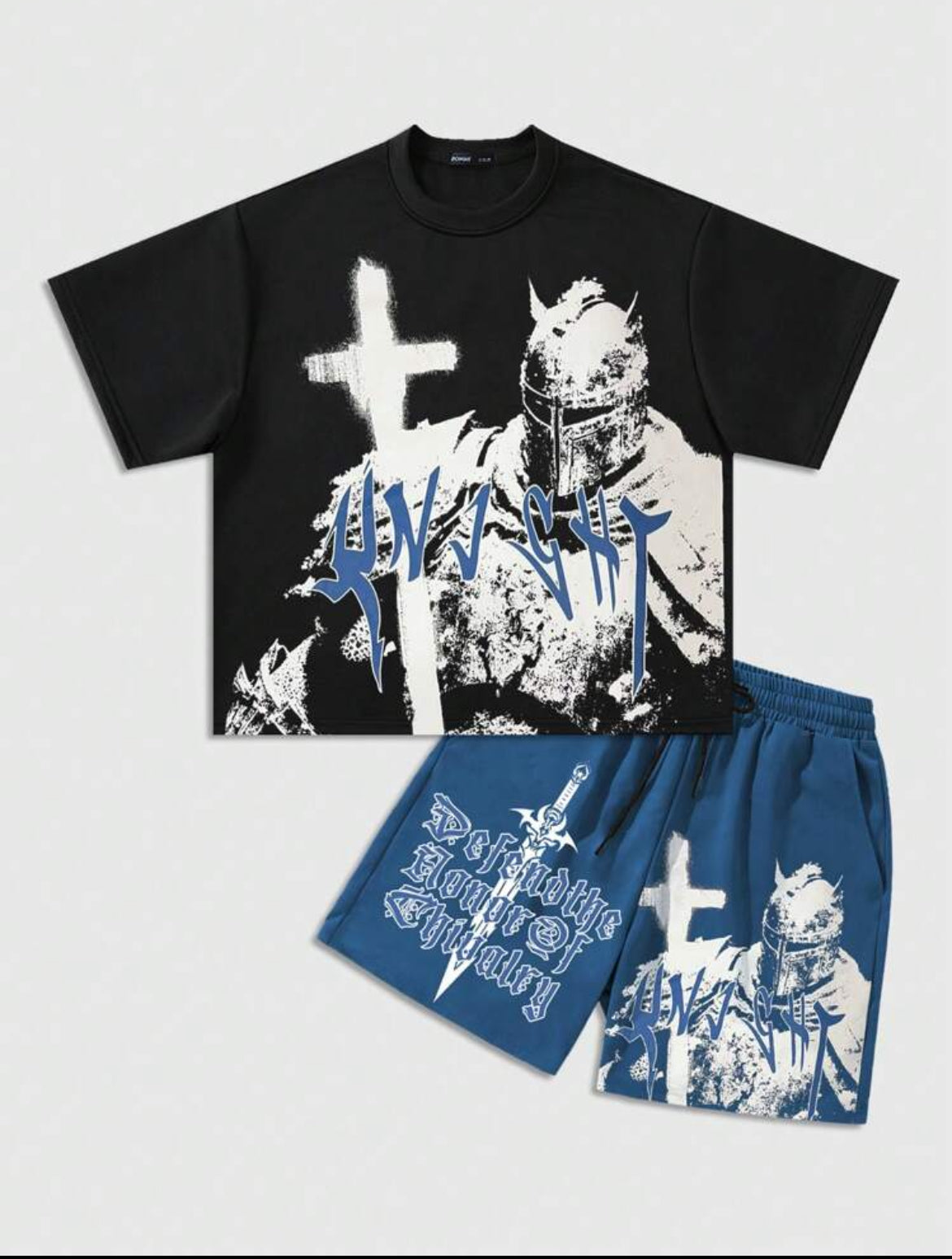 Men Knight Cross Two Piece