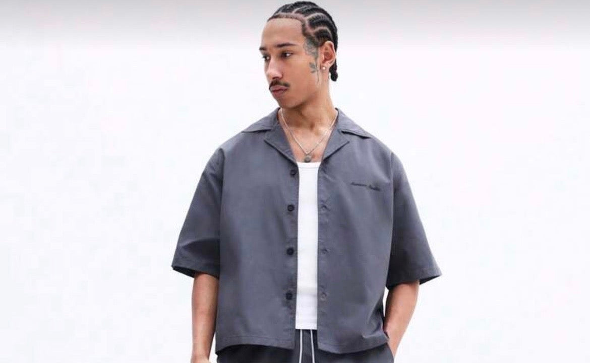 Grey Button Up 03 Shirt