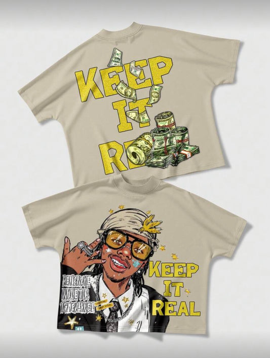 Keep it Real Apricot T-Shirt