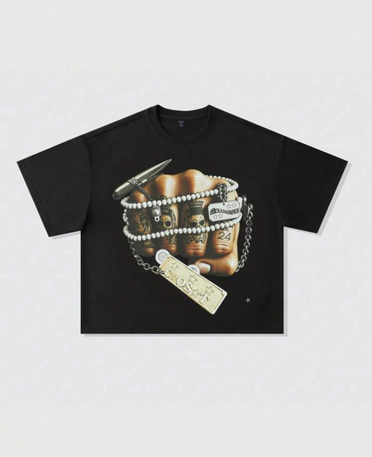 Fist Chain Black T-Shirt