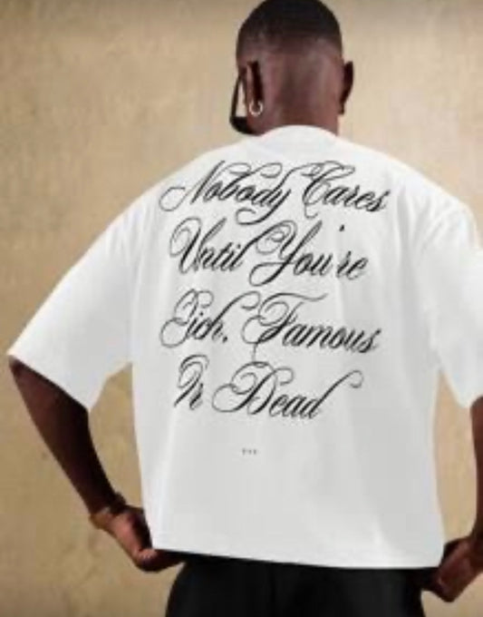 Sumwon Nobody Cares White T-Shirt