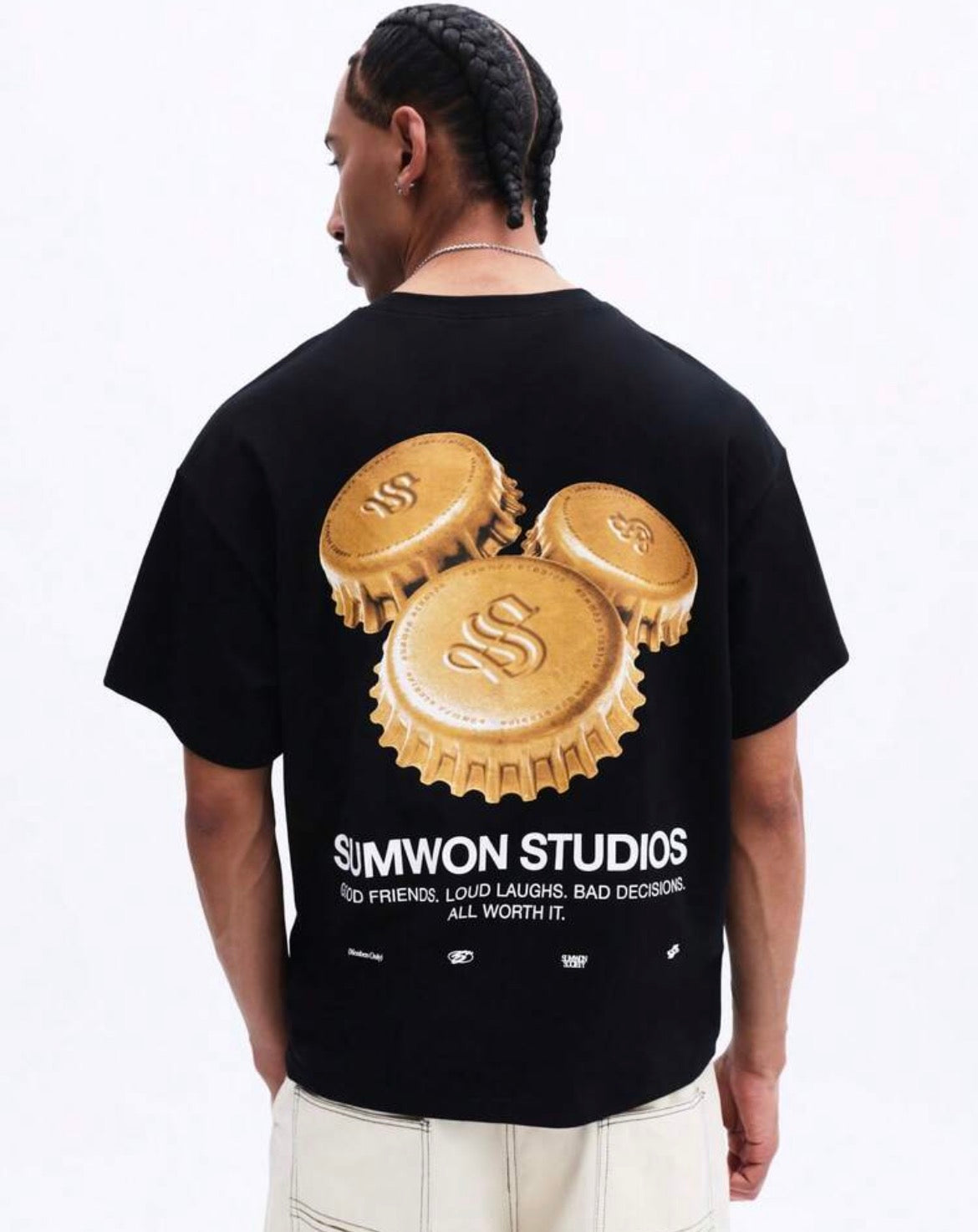 Sumwon Cork Black T-Shirt