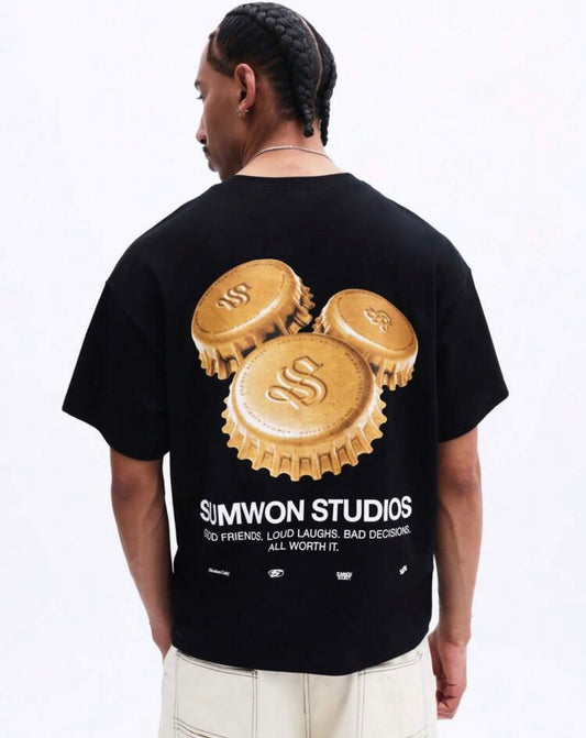 Sumwon Cork Black T-Shirt