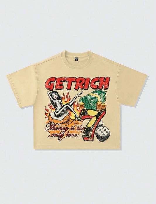Get Rich Biege T-shirt