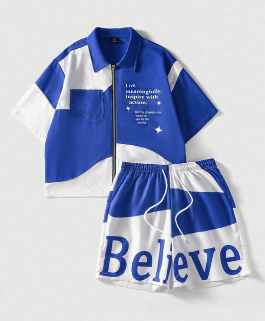 Believe Blue Two Piece