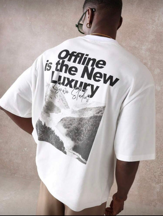 Sumwon Offline White Graphic T-Shirt
