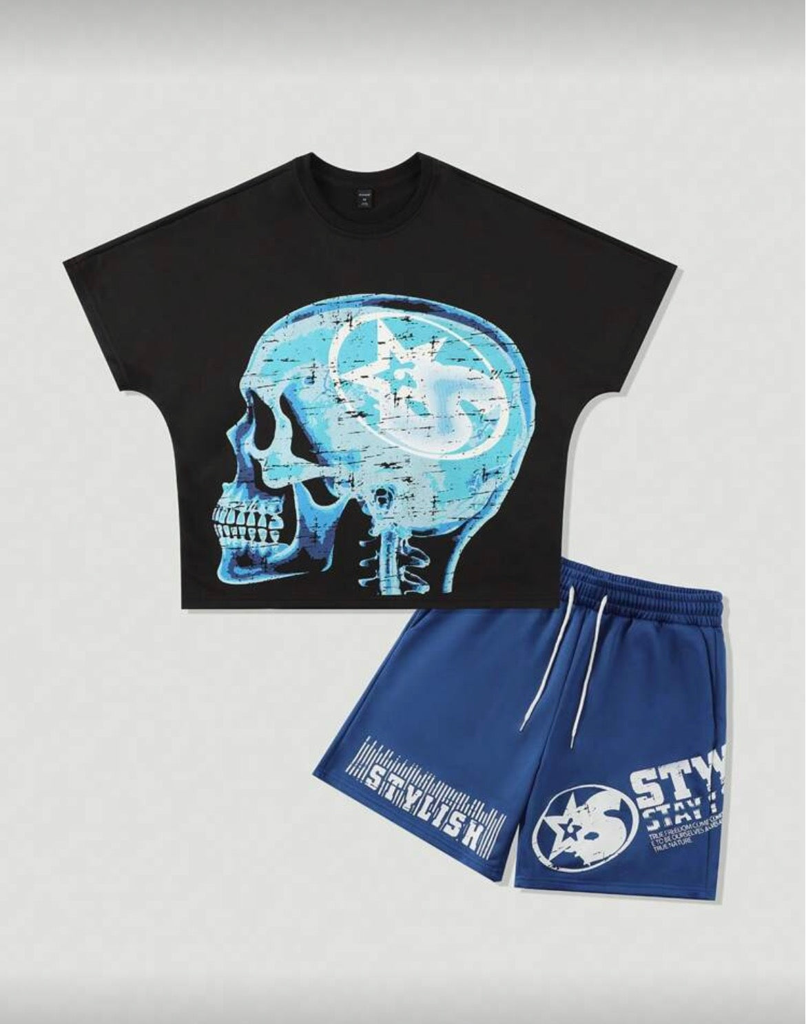 Skull Blue Two Piece