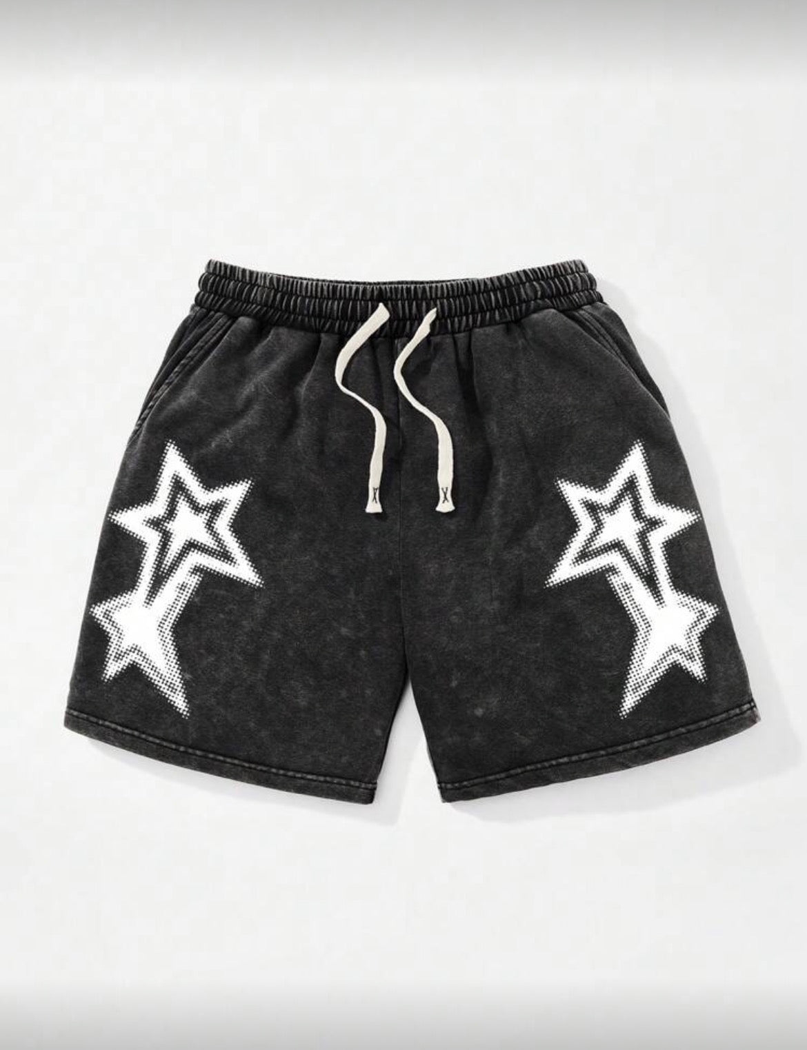 Dark Grey Star Shorts
