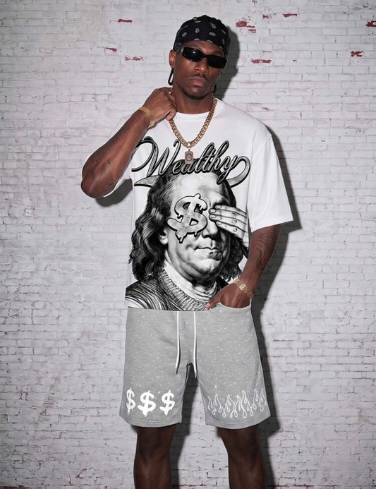 Dolla Sign White Two Piece