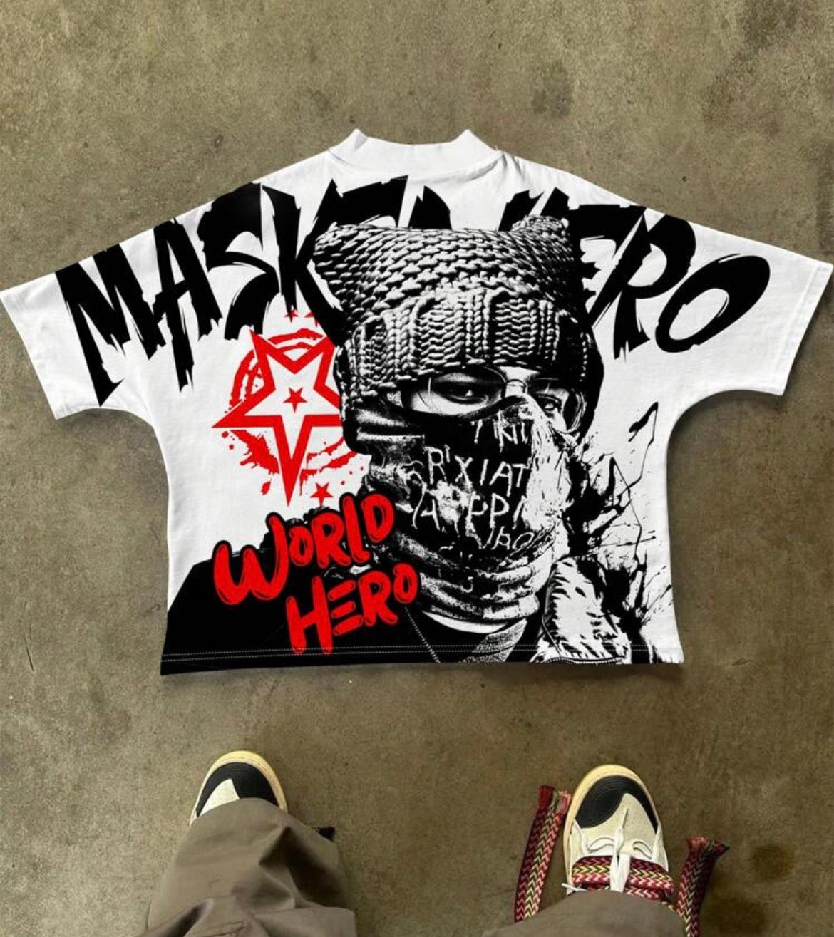 Mask Hero White T-Shirt