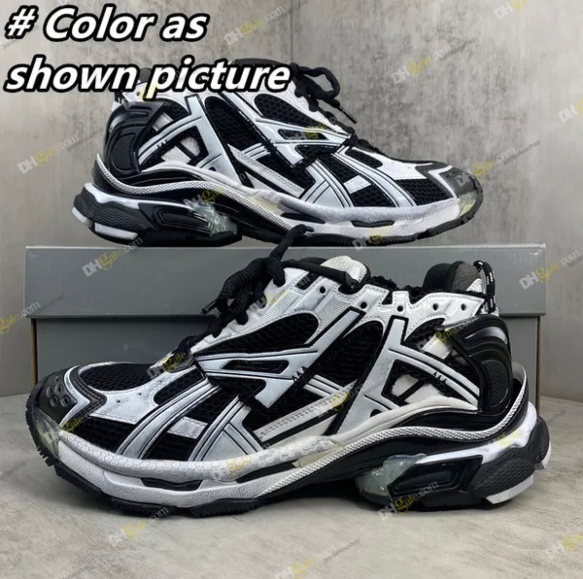 Balenciaga Black and White Runner
