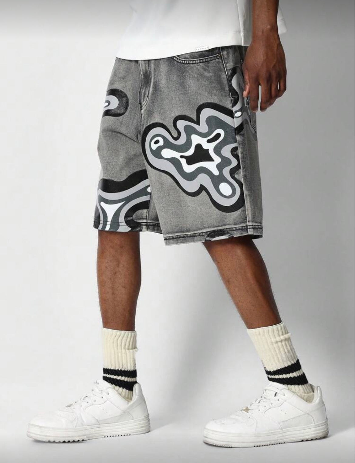 Sumwon Short Grey Jeans