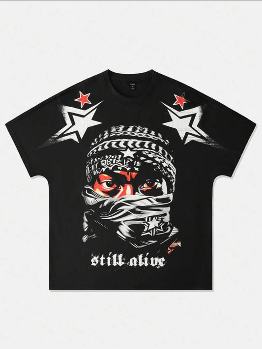 Still Alive Star Ski Mask T-shirt