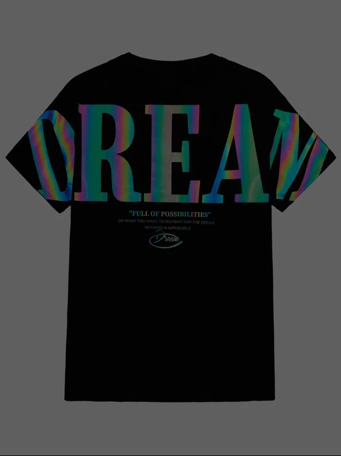 Men Dream Black T-Shirt