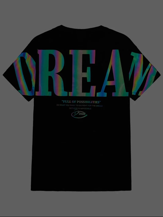 Men Dream Black T-Shirt