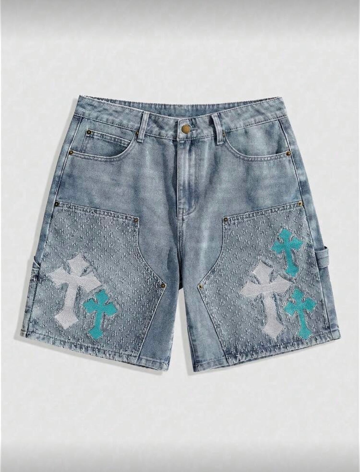 Cross Short Blue Jeans