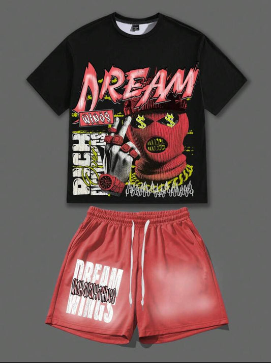 Men Dream Red Two Piece