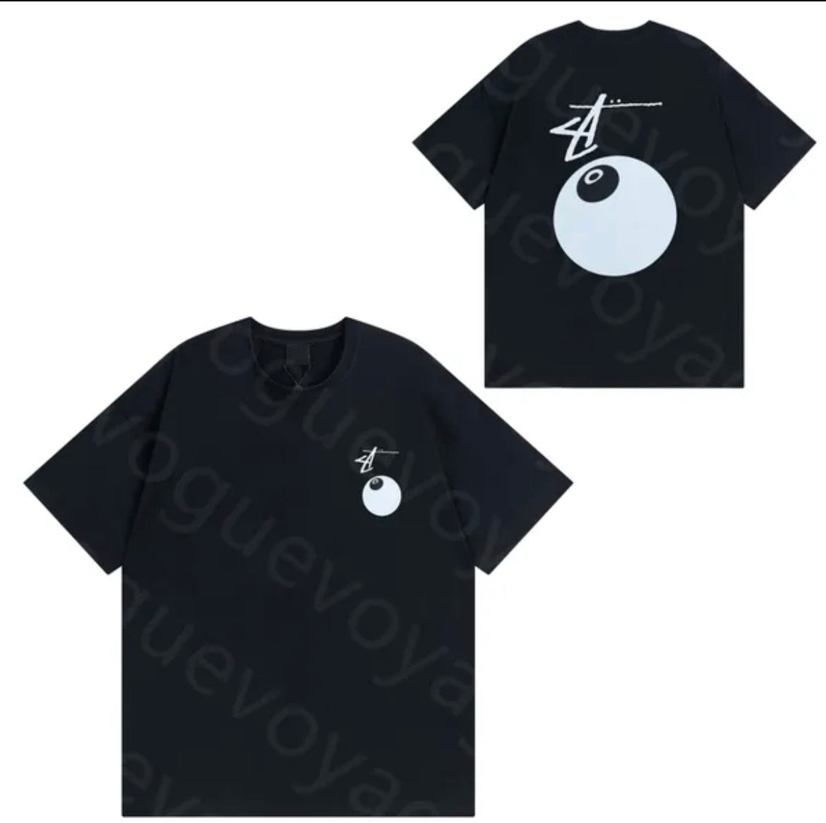 Stussy 8 ball Black T-Shirt