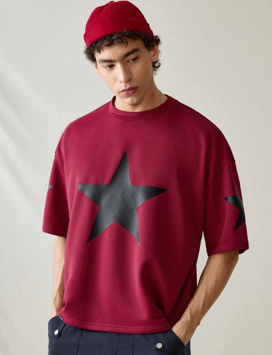Burgundy Star T-Shirt