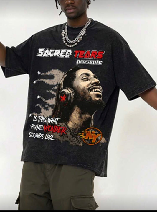 Scared Tears Washed T-Shirt