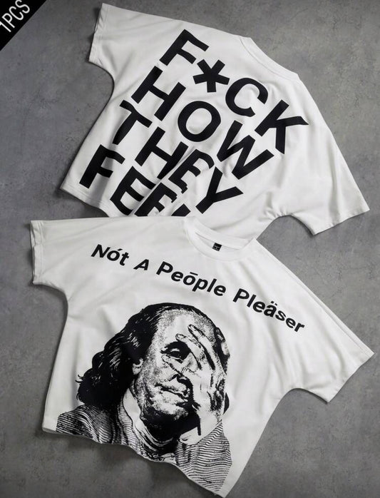 Face palm white t-shirt
