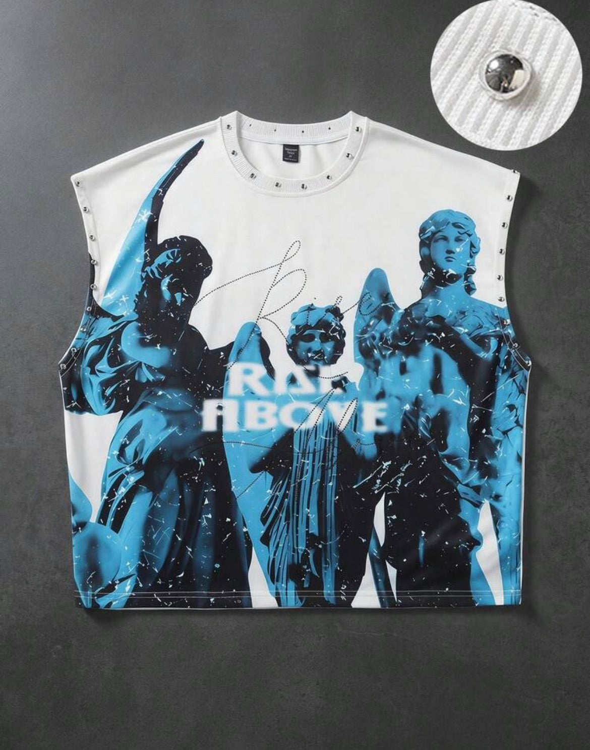 Angel Blue Sleeveless T-Shirt