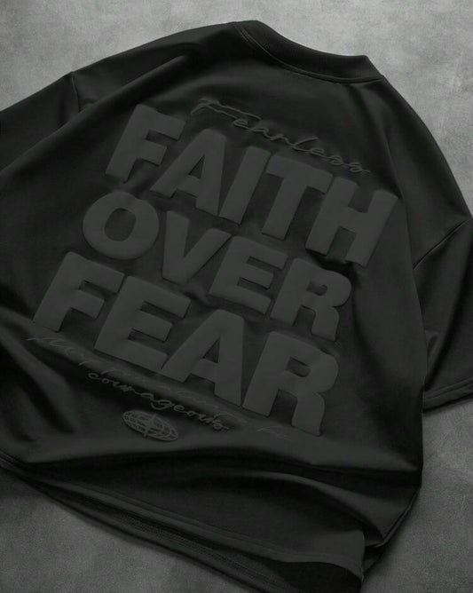Faith Over Fear Black T-Shirt