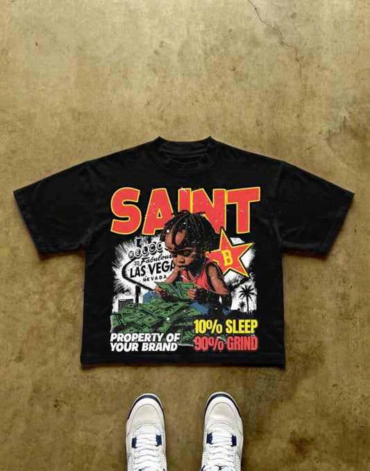 Saint Black T-Shirt