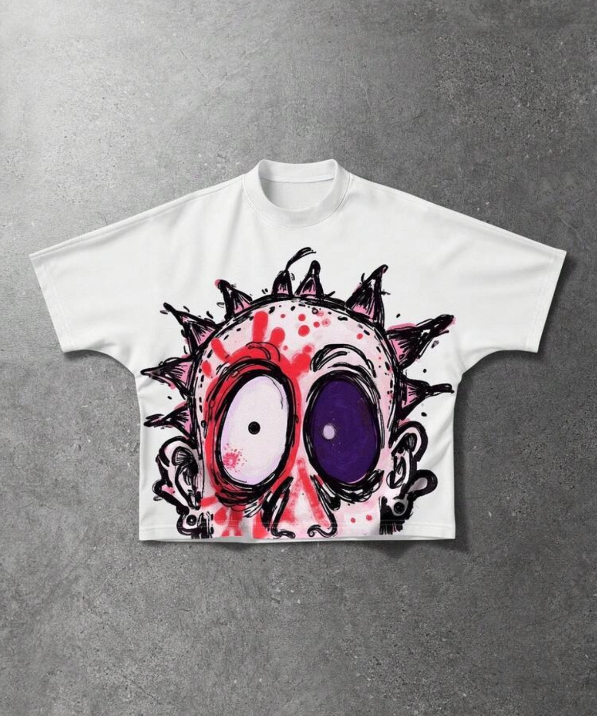 Zombie Face White T-Shirt