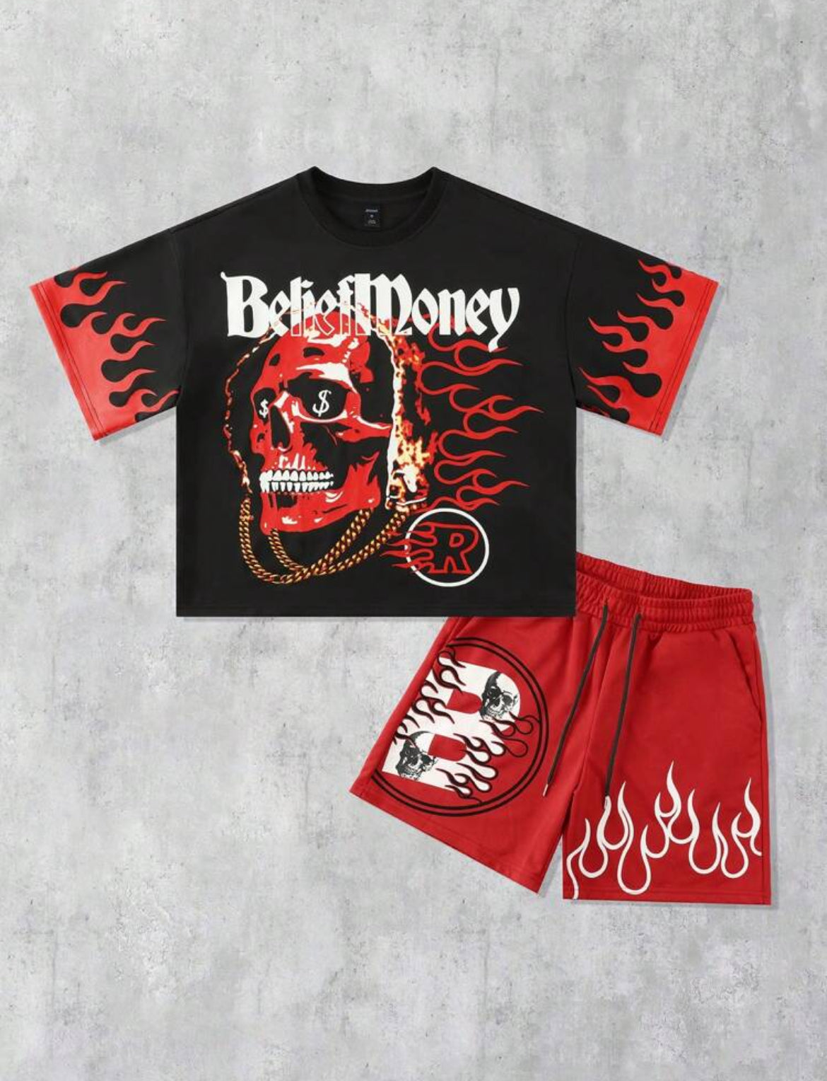Flame Skull Two Piece
