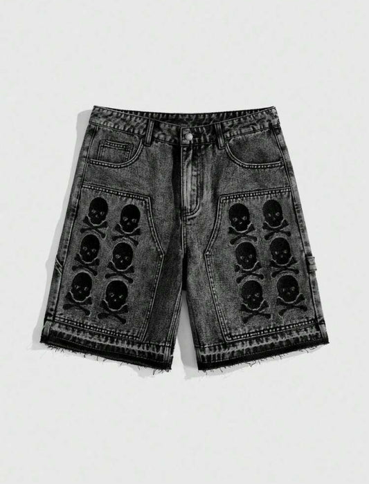 Skull Short Jeans