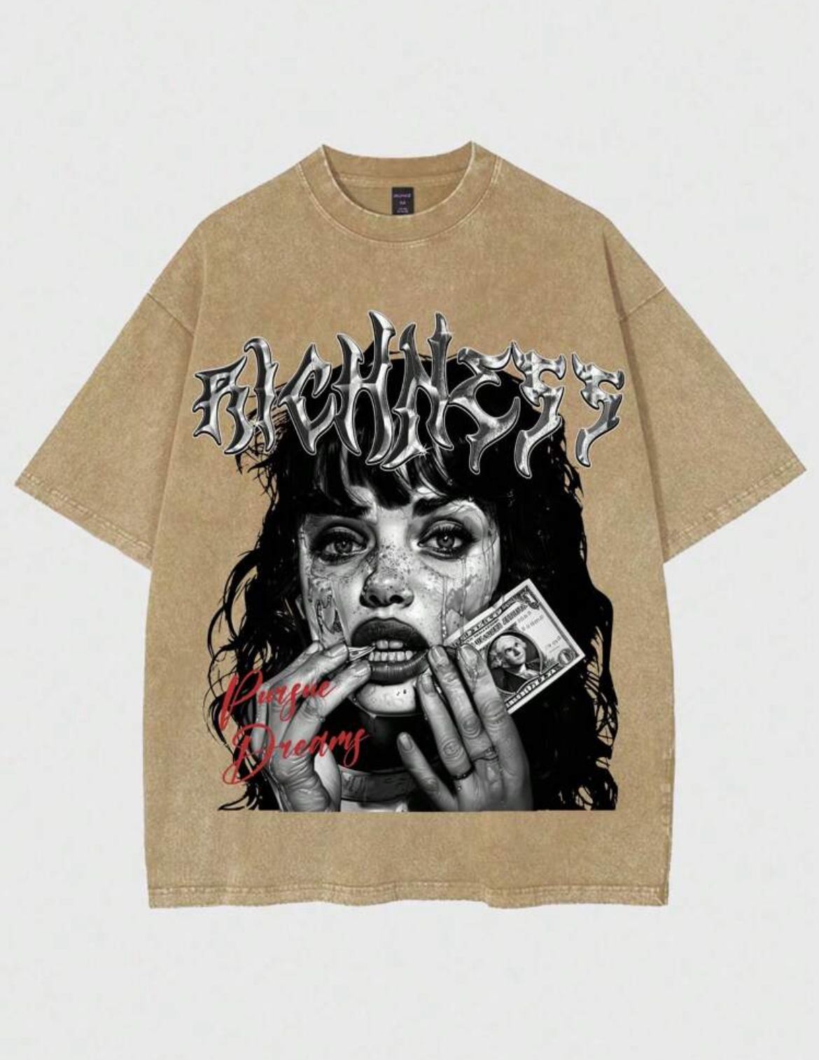 Khaki Lady Face Tee