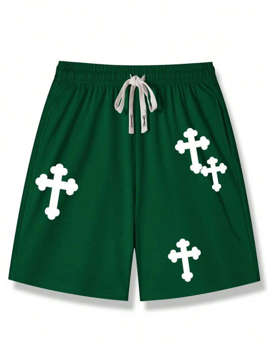 Green Goth Short Pants