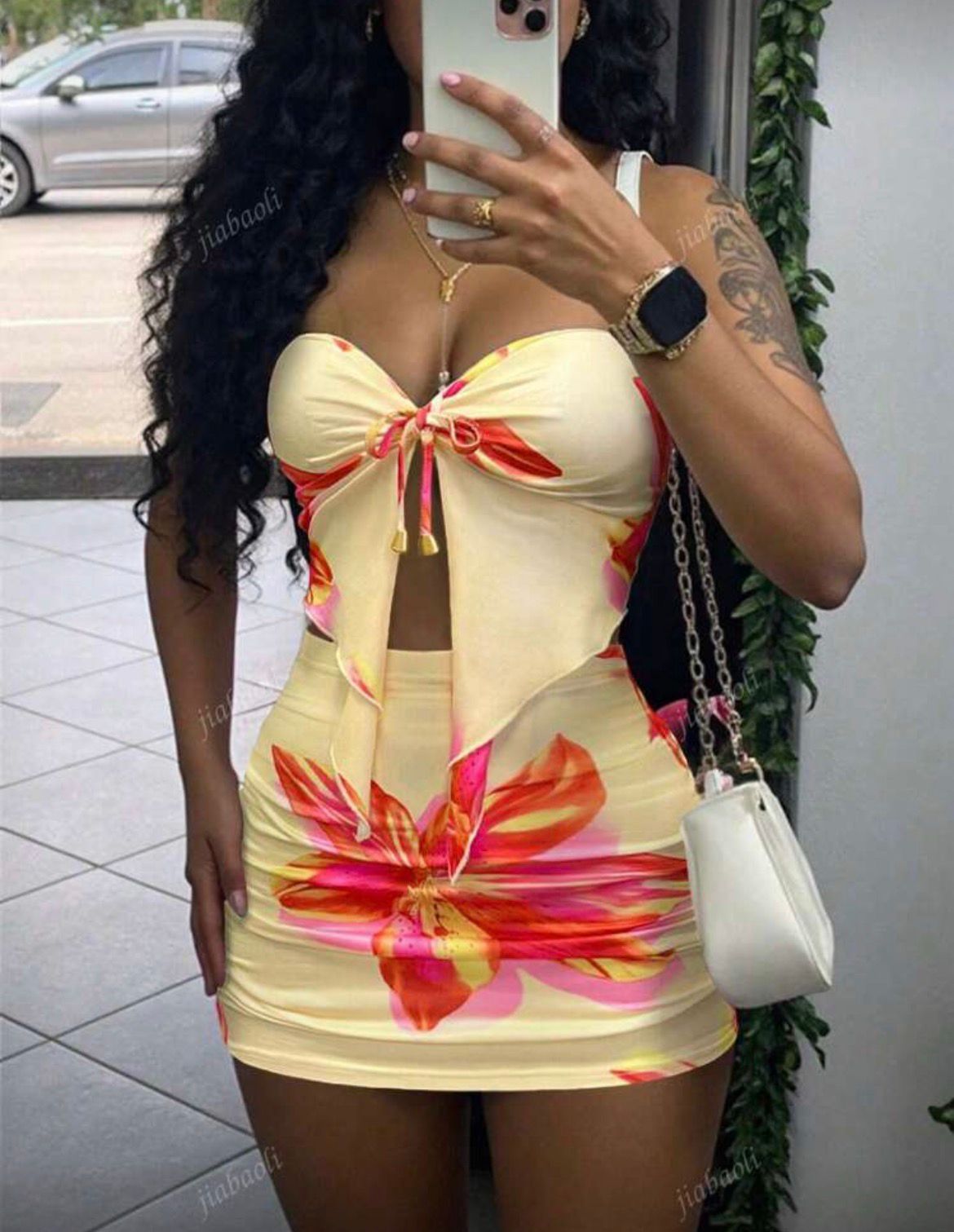 Tube Floral Two Piece
