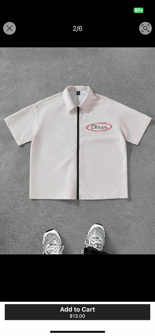 Zipper Dream Apricot Shirt