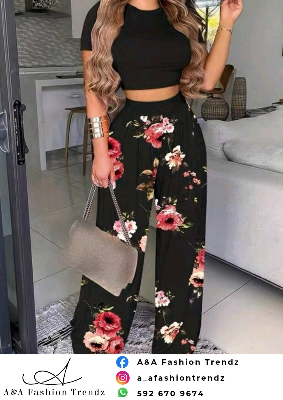 Black Rose Two Piece