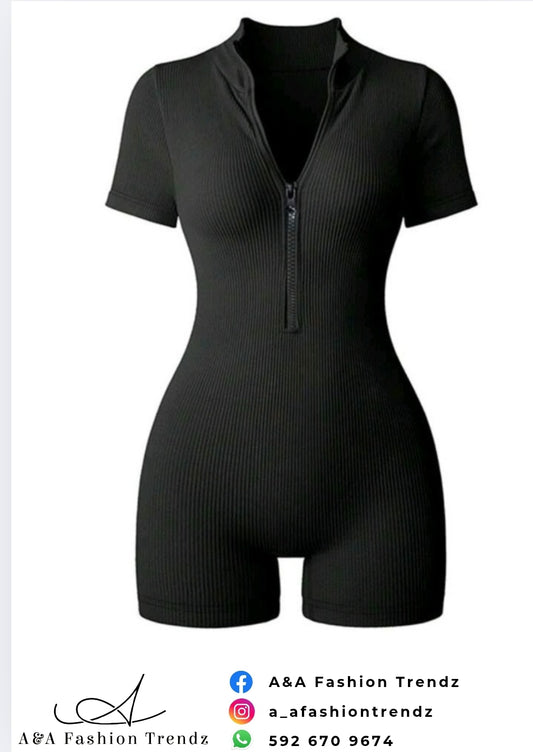Short Zipped Jumpsuit