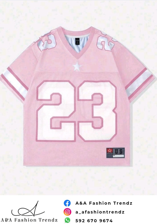Romwe Pink Number Tee