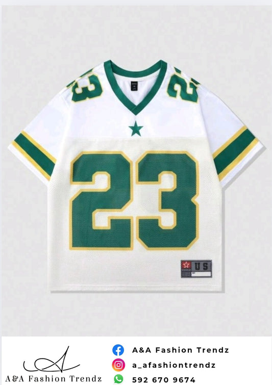 Romwe Green Number T-Shirt